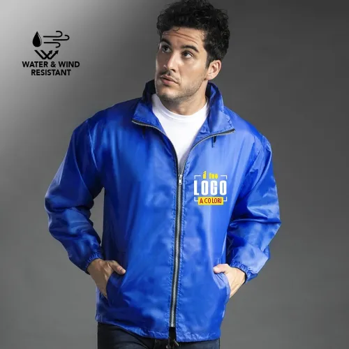 Giacca da Uomo Impermeabile a Vento Personalizzata
