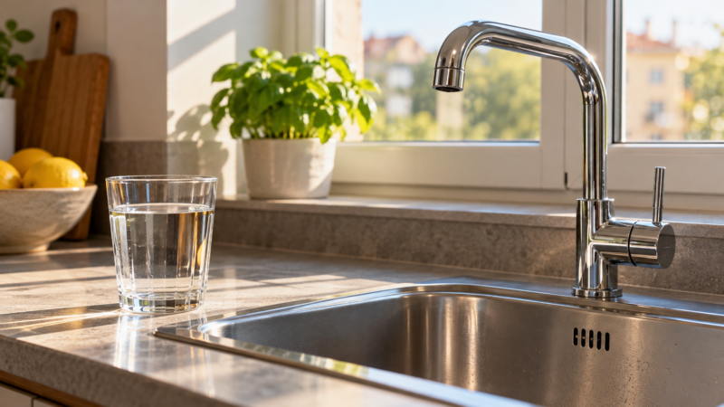 Acqua del rubinetto puzza solo al mattino: ecco perché